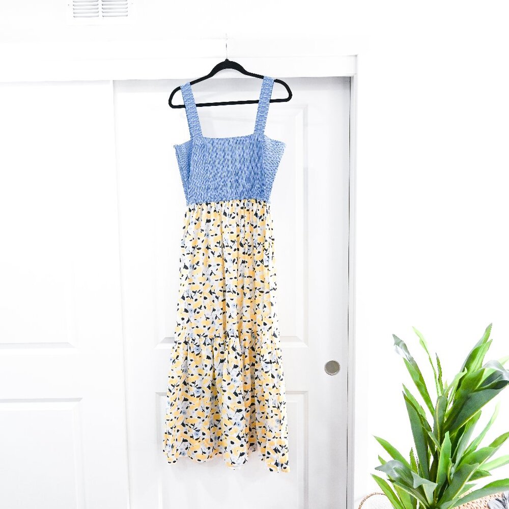 Tanya Taylor Size XL Gianna Printed Midi Dress - Picture 3 of 10